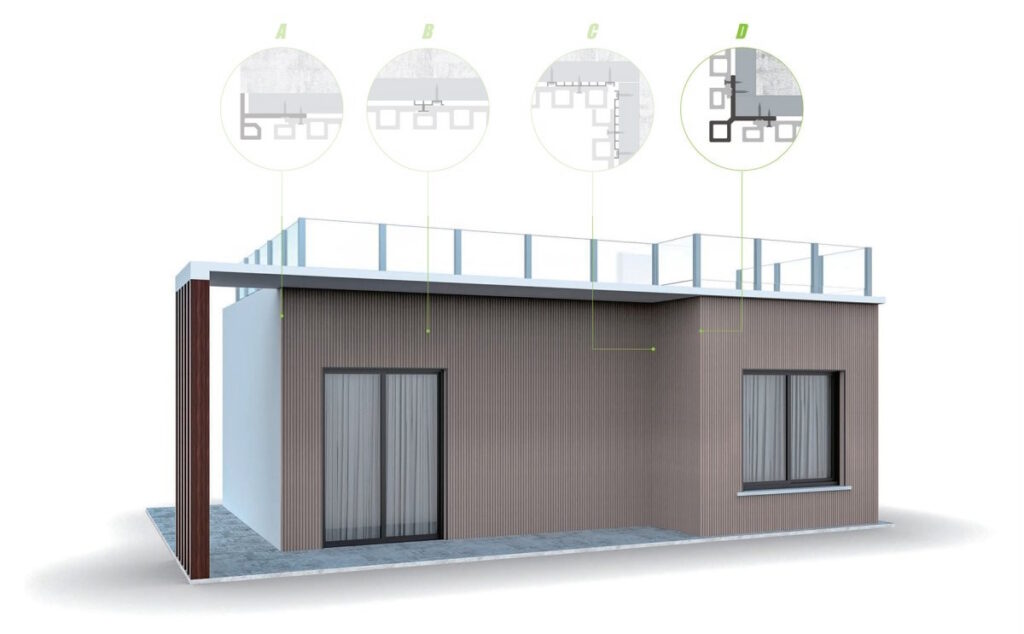 WPC Facade corner strip Brown 81x81x2900mm_2