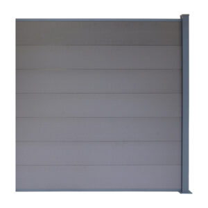 WPC fence set with post 1850mm KASANDRA anthracite_1