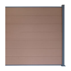 WPC fence set with post 1850mm KASANDRA brown_1