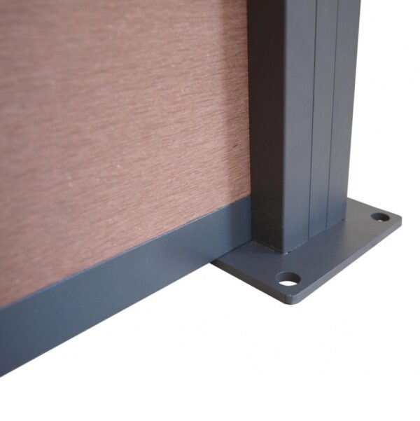 WPC plotový set so stĺpikom 1850mm KASANDRA walnut_2