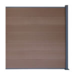 WPC plotový set so stĺpikom 1850mm KASANDRA walnut_1