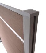 WPC plotový set so stĺpikom 1850mm KASANDRA walnut_5