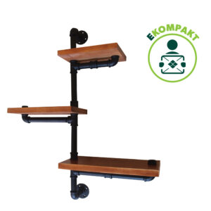 Wall shelf - TETRIS redbrown - 014_1