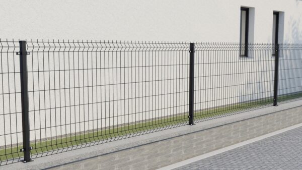 Welded fence panel ZnPVC 2500x1030x4mm black matt_2