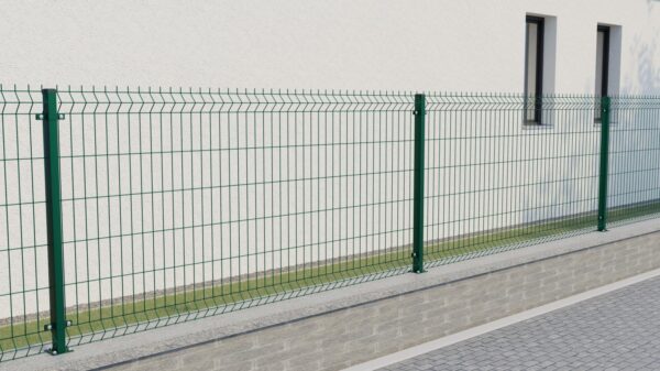 Welded fence panel ZnPVC 2500x1230x4mm green_4