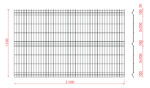 Welded fence panel ZnPVC 2500x1530x4mm anthracite - Image 5