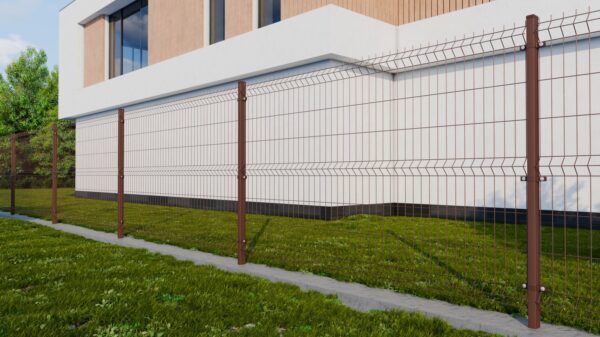 Welded fence panel ZnPVC 2500x1530x4mm brown_2