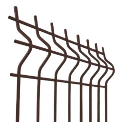 Welded fence panel ZnPVC 2500x1530x4mm brown_1