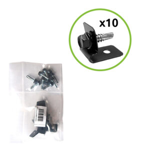 Weldmesh clip ZnPVC anthracite 10pcs_1