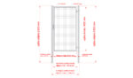 Wicket gate Round ZnPVC 1000x1800mm