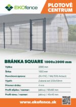 Wicket gate Square ZnPVC 1000x2000mm