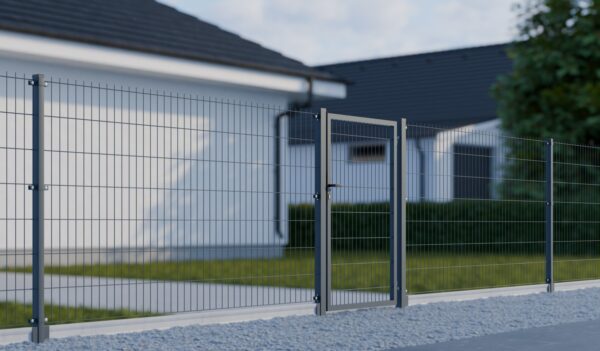Wicket single gate 2D BOX ZnPVC 1000x1500mm