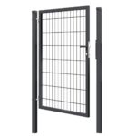 Wicket single gate 2D BOX ZnPVC 1000x1500mm