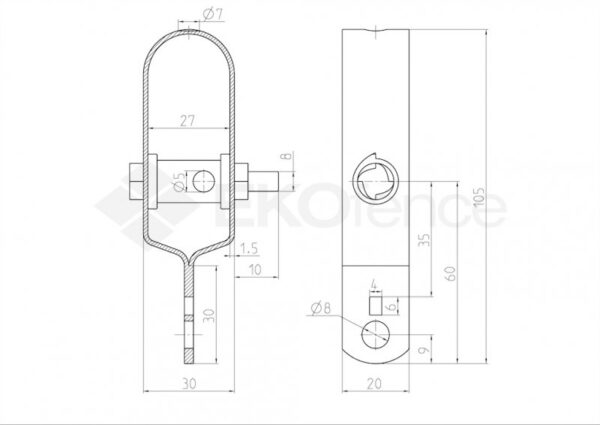 Wire tensioner ZnPVC green_2