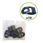 Wire tensioner auxiliary part ZnPVC anthracite 10p_1