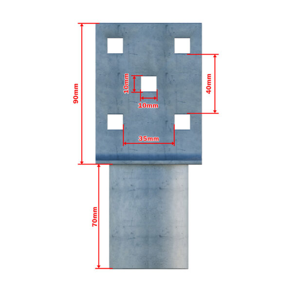 ground screw extension Zn "L" 70x70x90x52mm_4