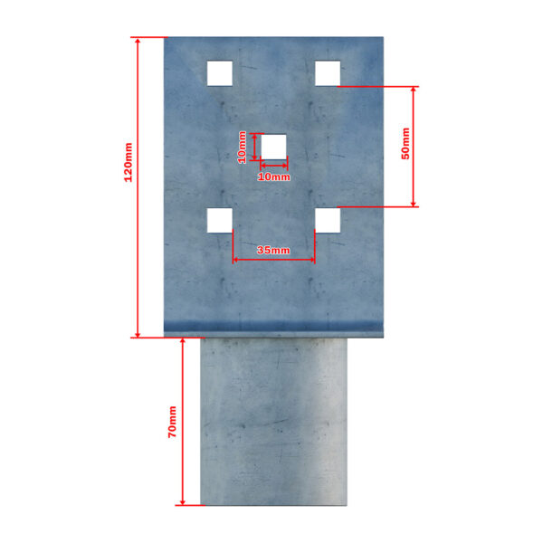 ground screw extension Zn "L" 90x90x120x60mm_4