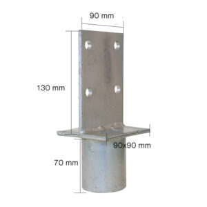 ground screw extension Zn "T" 90x90x130x60mm_1