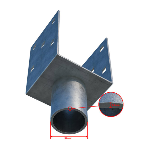 ground screw extension Zn "U" 100x90x120x60mm_3