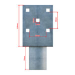 ground screw extension Zn "U" 100x90x120x60mm_4