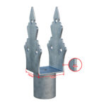 ground screw extension Zn "U" 75x75x165x60mm_2