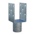 ground screw extension Zn "U" 90x90x120x60mm_1