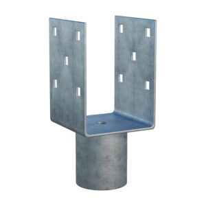 ground screw extension Zn "U" 90x90x120x60mm_1