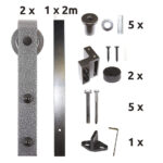 sliding barn door hardware - "Klasiko - SB"_2
