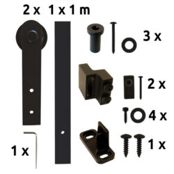 sliding barn door hardware - mini - "Hegon"_1