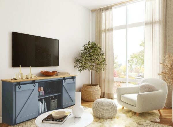 sliding barn door hardware - mini - "Rhombus"_2