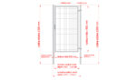 Wicket gate Square ZnPVC 1000x1800mm, green - Image 2