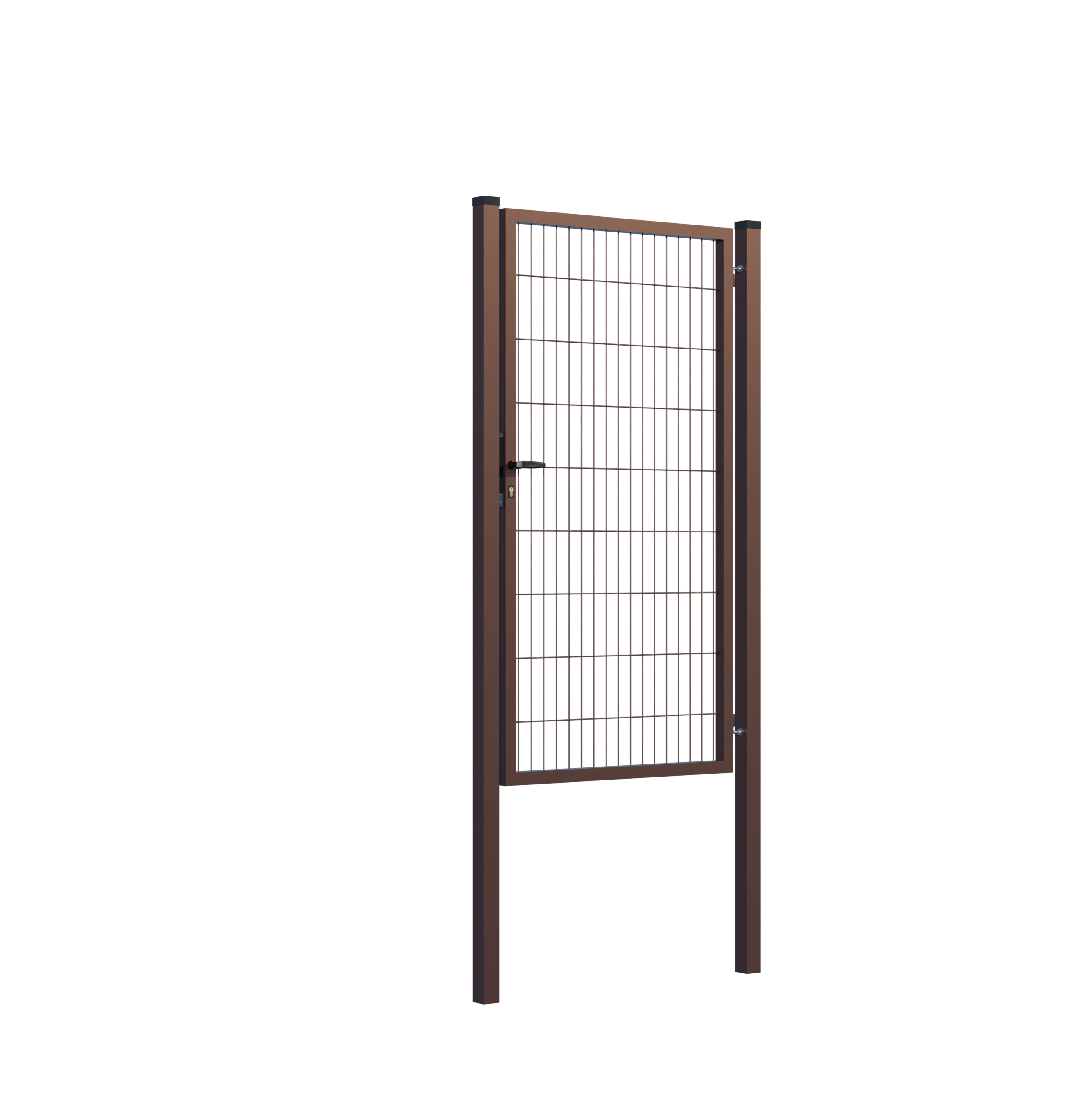 E002027_1 Wicket gate Square ZnPVC 1000x1800mm, brown - Image 1