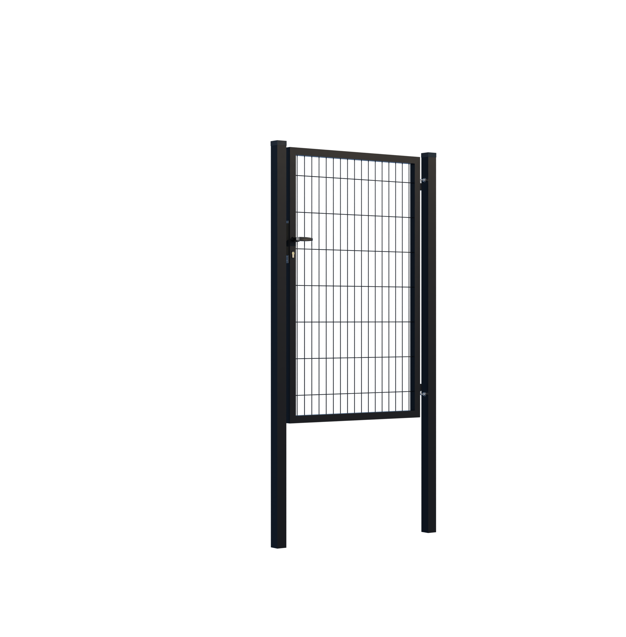 E002034_1 Wicket gate Square ZnPVC 1000x1500mm, black - Image 1