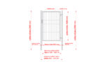 Wicket gate Square ZnPVC 1000x1500mm, black - Image 2