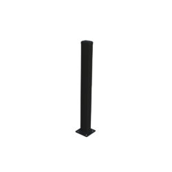 Post 60x40mm with base ZnPVC 1400mm black