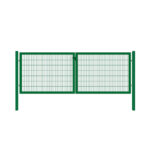 Double wing gate Optim ZnPVC 3600x1250mm, green