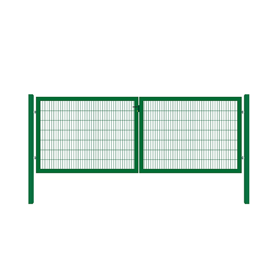 3129426_2 Double wing gate Optim ZnPVC 3600x1250mm, green - Image 1