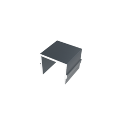 Aluminium distance bar 20mm, KLIK, anthracite