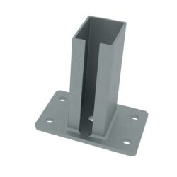 Post base ZnPVC 60x80mm zinc