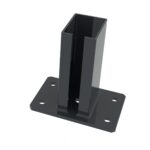 Post base ZnPVC 60x80mm anthracite