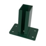 Post base ZnPVC 60x80mm green