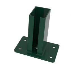 Post base ZnPVC 60x80mm green