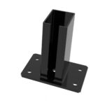 Post base ZnPVC 60x80mm black