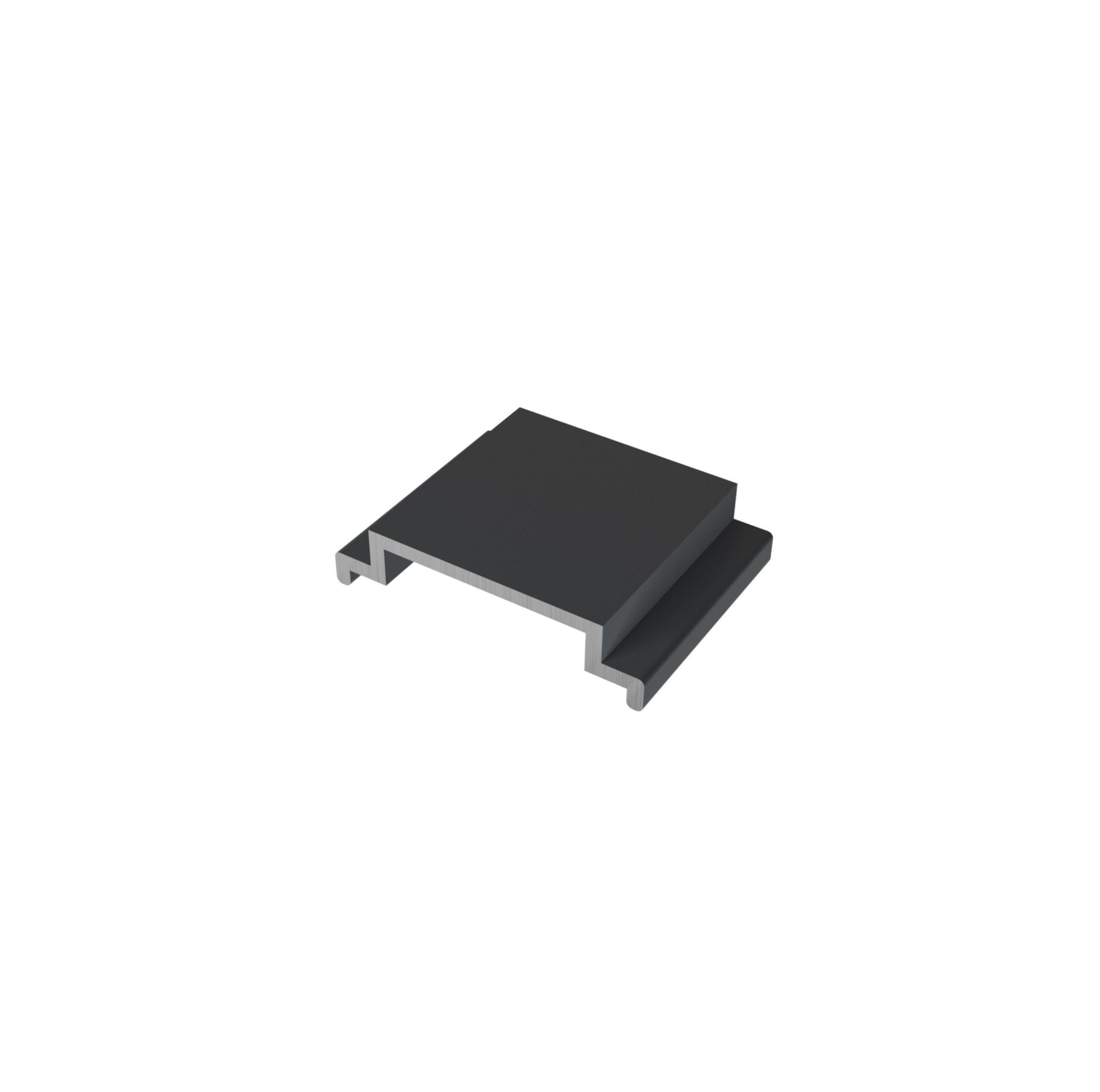 E002135_1 Aluminium distance bar 20mm for post 50x50mm, anthracite - Image 1