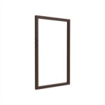 Frame for single-wing gate 1000x1500mm aluminum brown