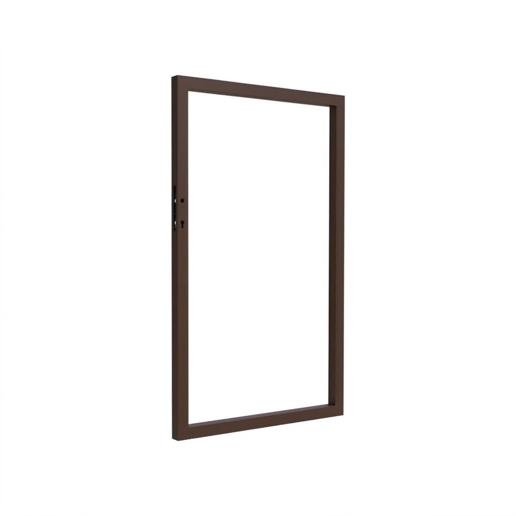 E002184_1 Frame for single-wing gate 1000x1500mm aluminum brown - Image 1