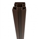 Aluminum post 70x70mm, 1850mm, brown