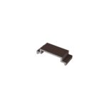 Aluminium distance bar 10mm for post 50x50mm, brown