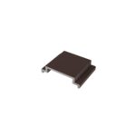 Aluminium distance bar 20mm for post 50x50mm, brown