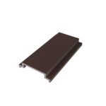 Aluminium distance bar 50mm for post 50x50mm, brown